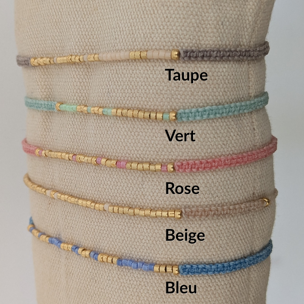 Bracelet personnalisé macramé