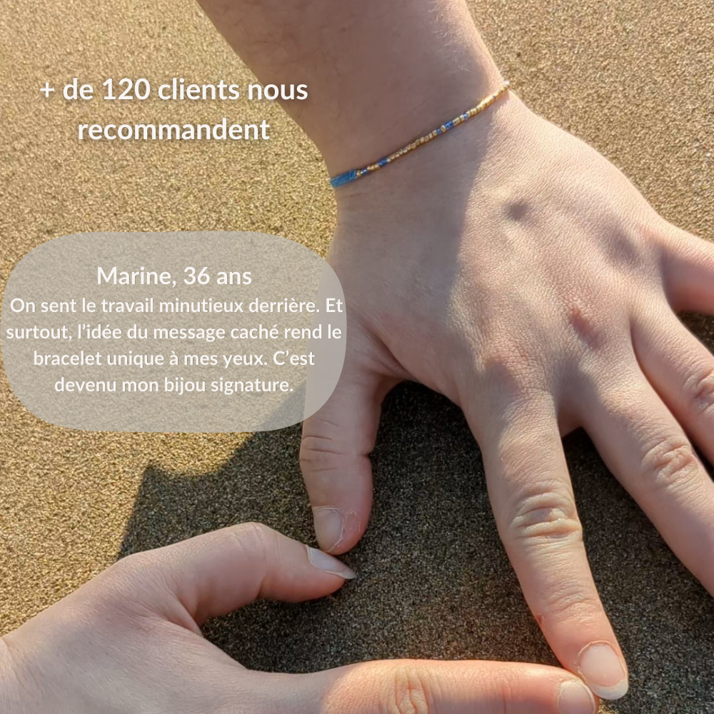 Bracelet personnalisé macramé